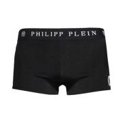 Philipp Plein Herr Boxer Badkläder med Logotyp Black, Herr