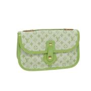 Louis Vuitton Vintage Pre-owned Canvas handvskor Green, Dam