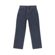 Iuter Lös Passform Denim Jeans Gray, Dam