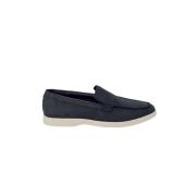 Clarks Klassisk Slip-On Loafer - Navy Blue, Herr