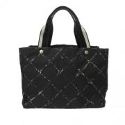 Chanel Vintage Pre-owned Tyg chanel-vskor Black, Dam