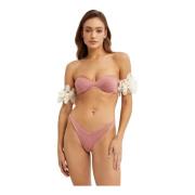 La Revêche Rosa Blommig Bikini Topp Pink, Dam