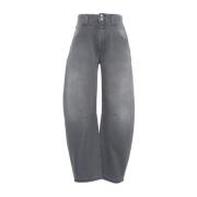 Closed Grå Ballong Jeans med Smiley Fickor Gray, Dam