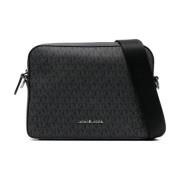 Michael Kors Svart Dual Crossbody Väska Black, Herr