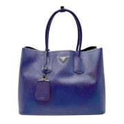 Prada Vintage Pre-owned Laeder axelremsvskor Blue, Dam