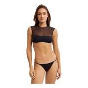 La Revêche Svart Bikini Topp Anna Mesh Detalj Black, Dam