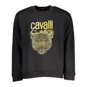 Cavalli Class Svart dam långärmad tröja Black, Dam