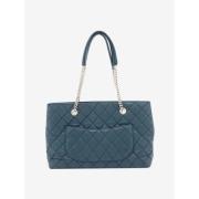 Chanel Vintage Pre-owned Laeder chanel-vskor Blue, Dam