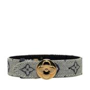 Louis Vuitton Vintage Pre-owned Tyg armband Blue, Dam