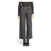 Jacqueline de Yong Wide Leg Jeans Höst/Vinter Kollektion Black, Dam