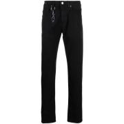 Paul & Shark Svarta Straight Jeans Casual Stil Black, Herr