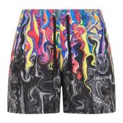 Carlo Colucci Konstnärliga Stickade Shorts Multicolor, Herr