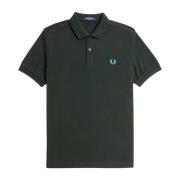 Fred Perry Enfärgad Pikétröja M6000 Green, Herr