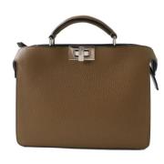 Fendi Vintage Pre-owned Laeder handvskor Brown, Dam