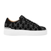 Philipp Plein Svart Kristall Låg-Top Sneakers Black, Dam