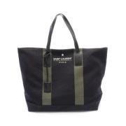 Yves Saint Laurent Vintage Pre-owned Canvas handvskor Black, Dam