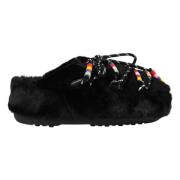 Moon Boot Faux Fur Beads Vinterstövlar Black, Dam