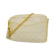 Chanel Vintage Pre-owned Laeder chanel-vskor White, Dam