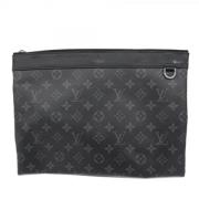 Louis Vuitton Vintage Pre-owned Tyg louis-vuitton-vskor Black, Dam