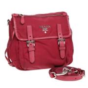 Prada Vintage Pre-owned Nylon prada-vskor Pink, Dam