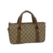 Gucci Vintage Pre-owned Canvas gucci-vskor Beige, Dam