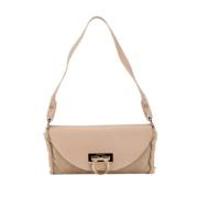 Salvatore Ferragamo Pre-owned Pre-owned Ylle axelremsvskor Beige, Dam