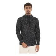 Kiton Blommig Dragkedja Sweatshirt Gray, Herr