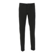 Briglia Klassiska Svarta Chinos Slim Fit Black, Herr