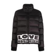 Love Moschino Svart Puffer & Down Jacka Black, Dam