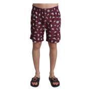 Dolce & Gabbana Stiliga kastanjebruna badshorts Brown, Herr