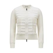 Moncler Dunfylld kofta med dragkedjefickor White, Dam