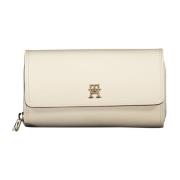 Tommy Hilfiger Damplånbok Vit Kontrastdetaljer Dragkedja Beige, Dam