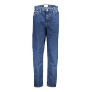 Calvin Klein Denim Mom Jeans med Logodetalj Blue, Dam