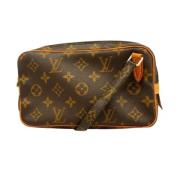 Louis Vuitton Vintage Pre-owned Canvas axelremsvskor Brown, Dam