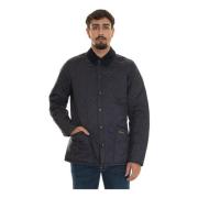 Barbour Quiltad jacka med sammet krage Black, Herr