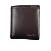 Calvin Klein Brun Läderplånbok med RFID-blockerare Brown, Herr