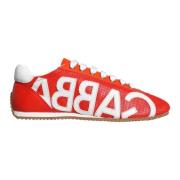 Dolce & Gabbana Casual Läderlogotyp Sneakers Multifärg Red, Dam