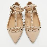 Valentino Vintage Pre-owned Tyg lgskor Beige, Dam