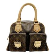 Louis Vuitton Vintage Pre-owned Canvas handvskor Brown, Dam