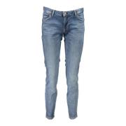 Guess Blå Skinny Denim Jeans med Tvättad Effekt Blue, Dam