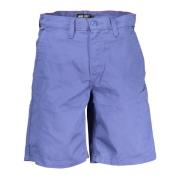 Vans Blå Bermuda Shorts med knapp och dragkedja Blue, Herr