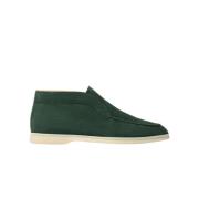 Scarosso Leonardo Grön Mocka Ankelboot Green, Herr