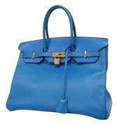 Hermès Vintage Pre-owned Laeder handvskor Blue, Dam