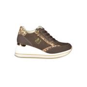 Laura Biagiotti Brun Polyester Sneaker Brown, Dam