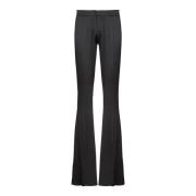 Balmain Skräddade bootcut grain de poudre-byxor Black, Herr