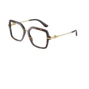 Dolce & Gabbana Fyrkantig Metallram Glasögon Brown, Dam