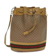 Gucci Vintage Pre-owned Canvas gucci-vskor Beige, Dam