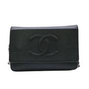 Chanel Vintage Pre-owned Laeder plnbcker Black, Dam