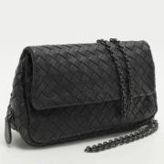 Bottega Veneta Vintage Pre-owned Laeder crossbodyvskor Black, Dam