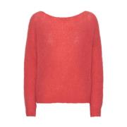 American Dreams Batikinspirerad Carly Pullover i  Red Red, Dam